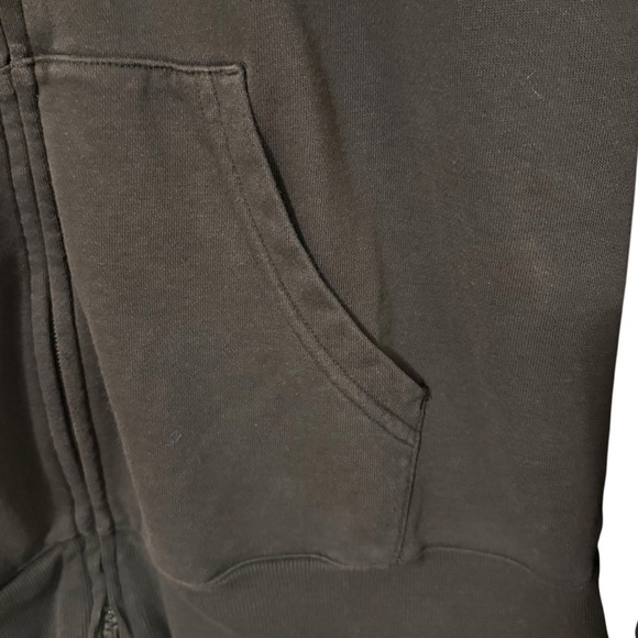 Adidas 3 Stripe Full Zip Up Hoodie Jacket Women Size Medium Black Athleisure - Picture 9 of 10